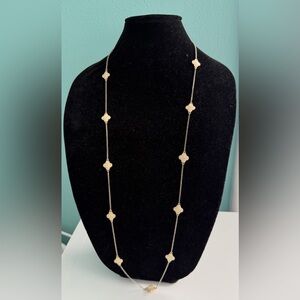 Towne and Reese GoldTone Clover Necklace